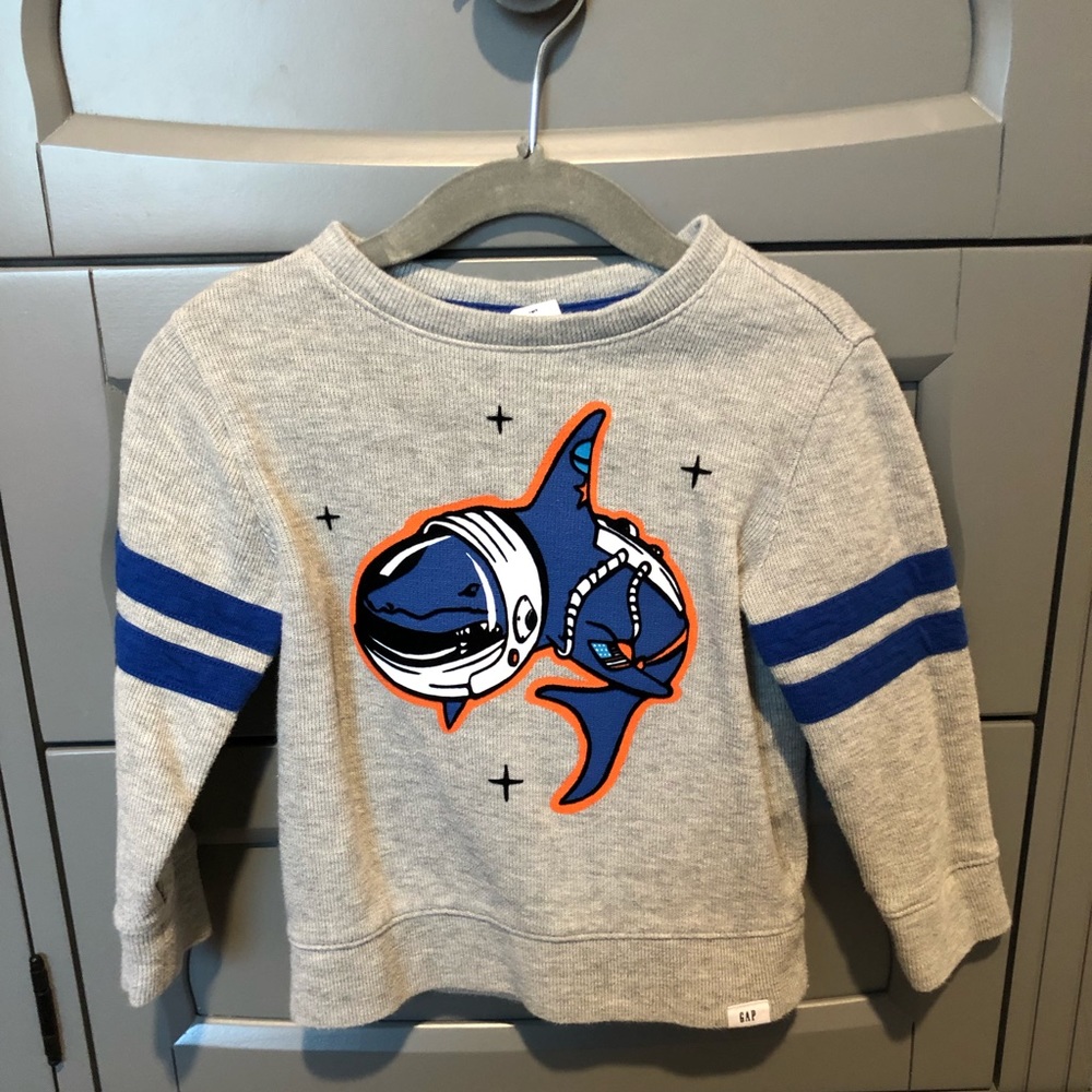 Baby Gap Shark Sweater - Size 2t